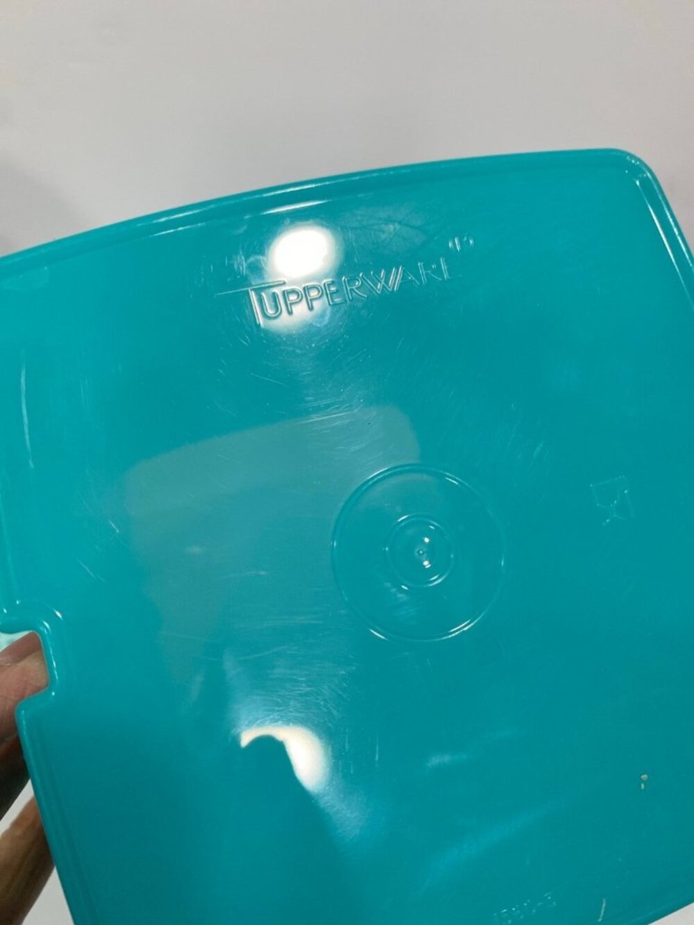 Tupperware Pick-Deli Square Aqua Blue 3-Pc Set Like New - Picture 8 of 10